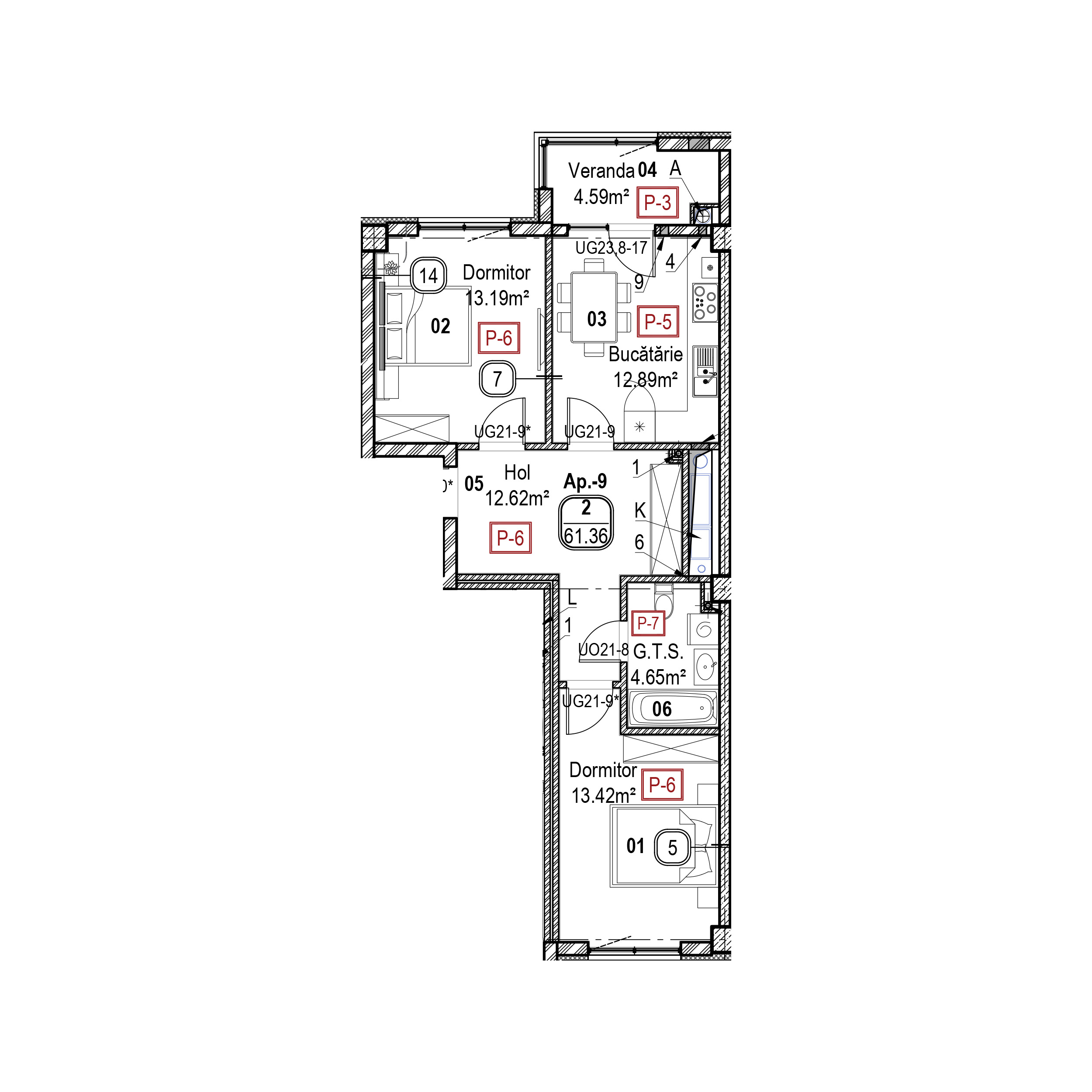 Apartament cu 2 camere