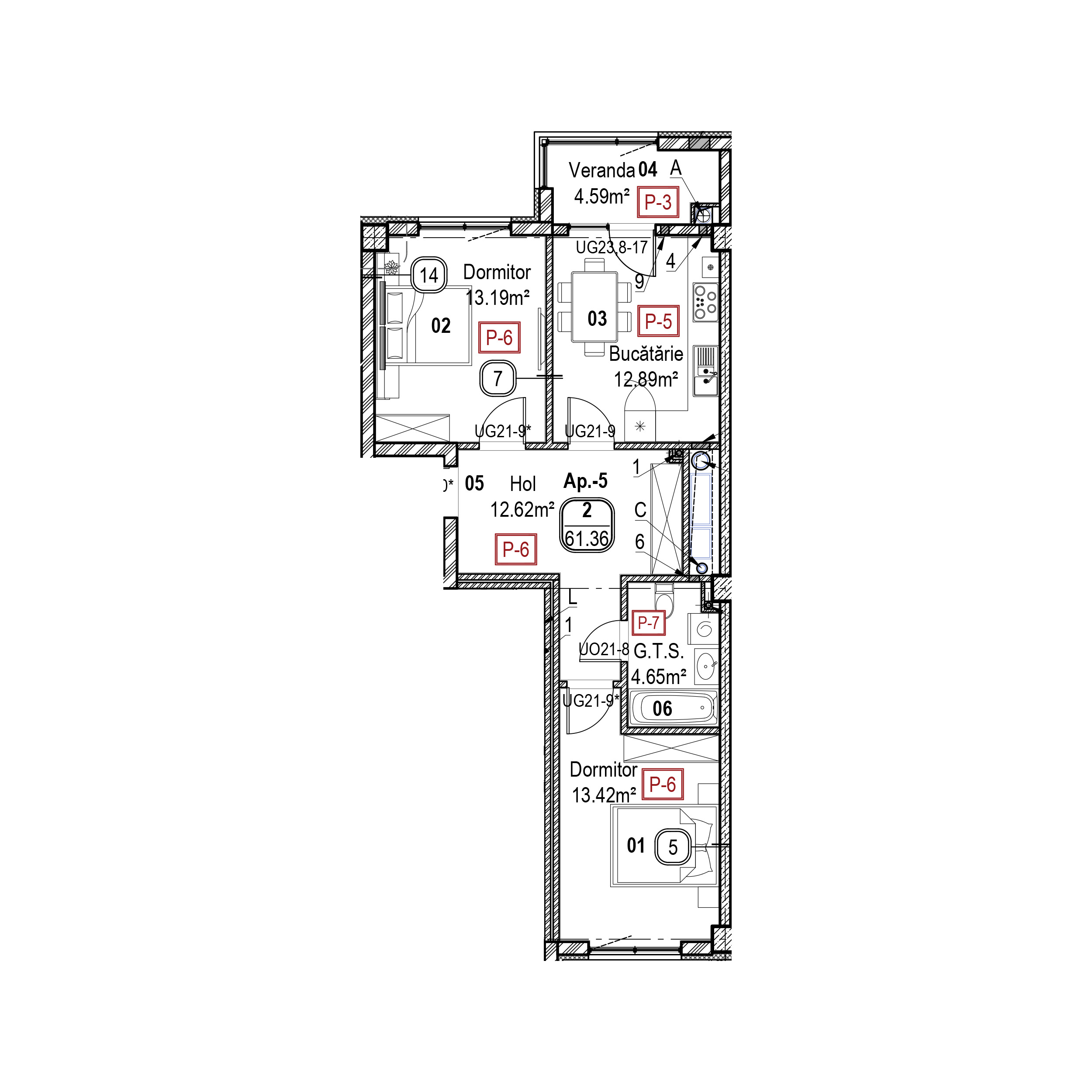 Apartament cu 2 camere