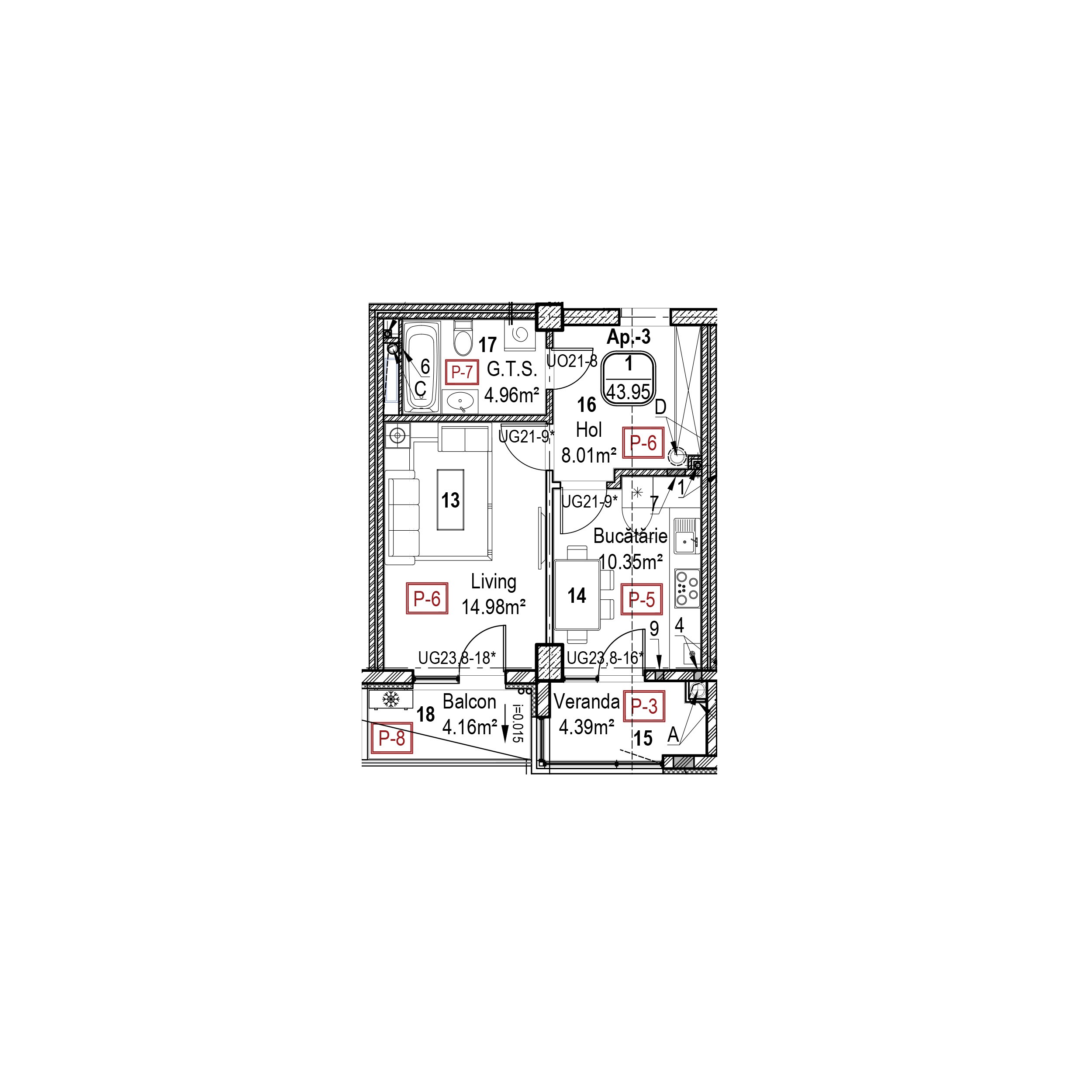 Apartament cu 1 cameră