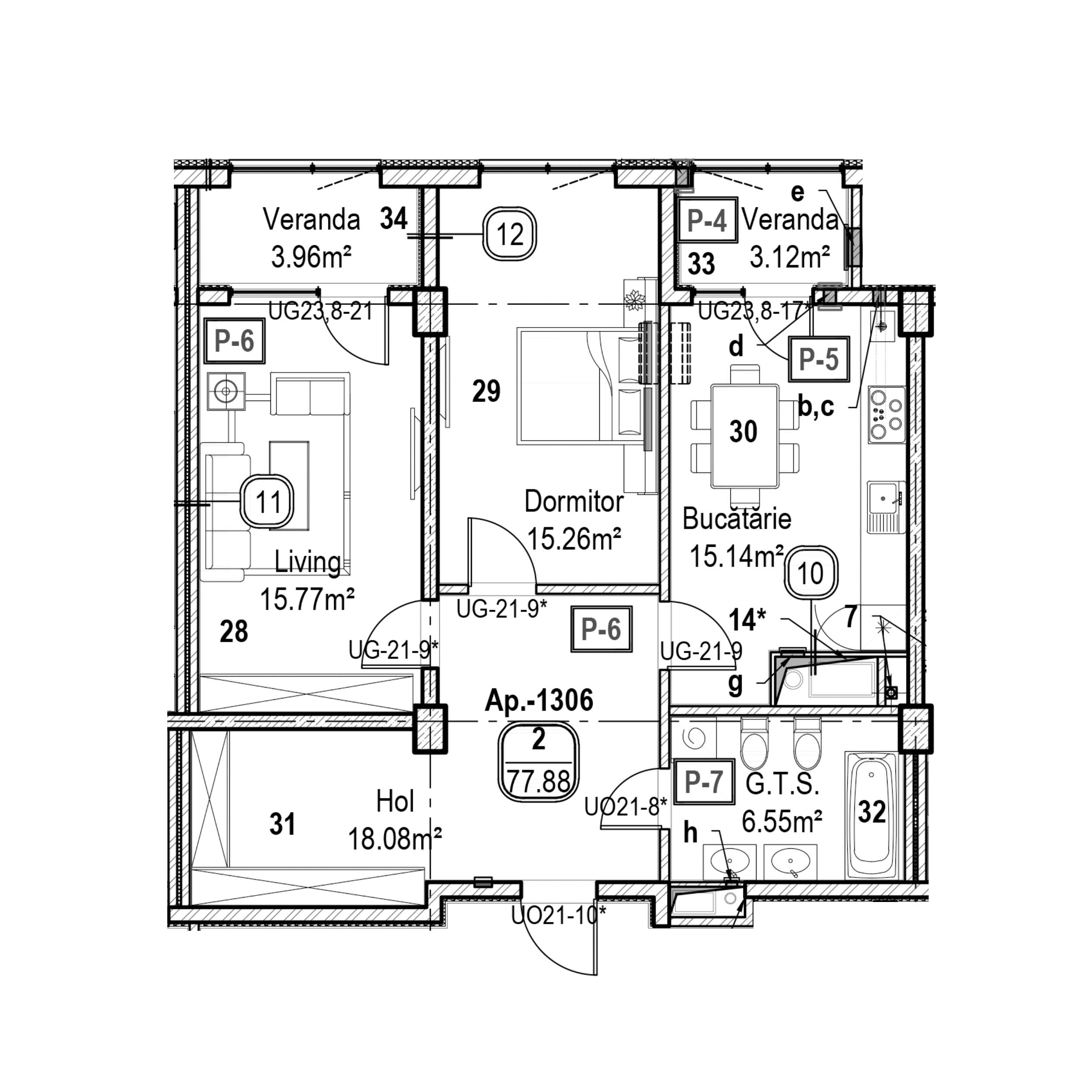 Apartament cu 2 camere