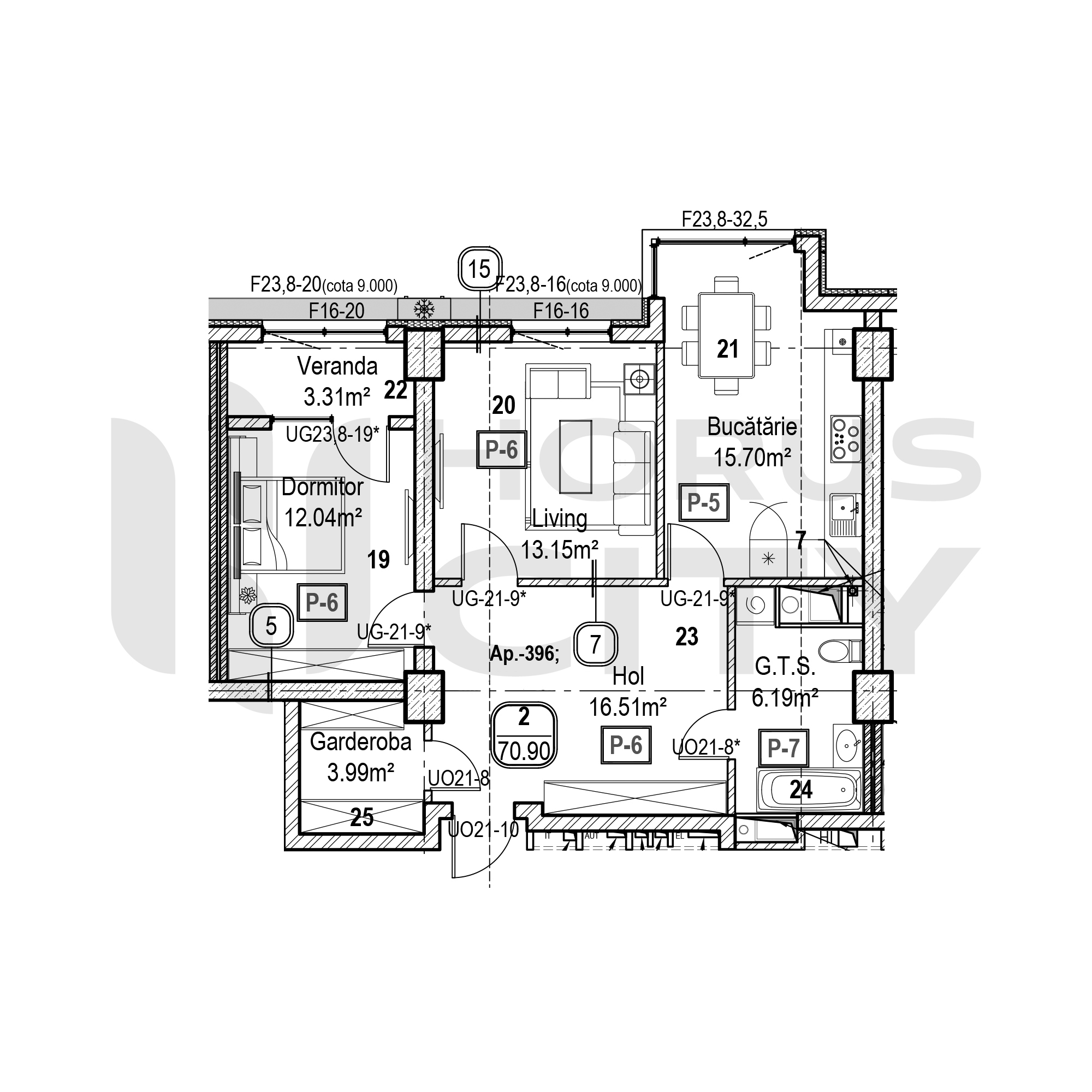 Apartament cu 2 camere
