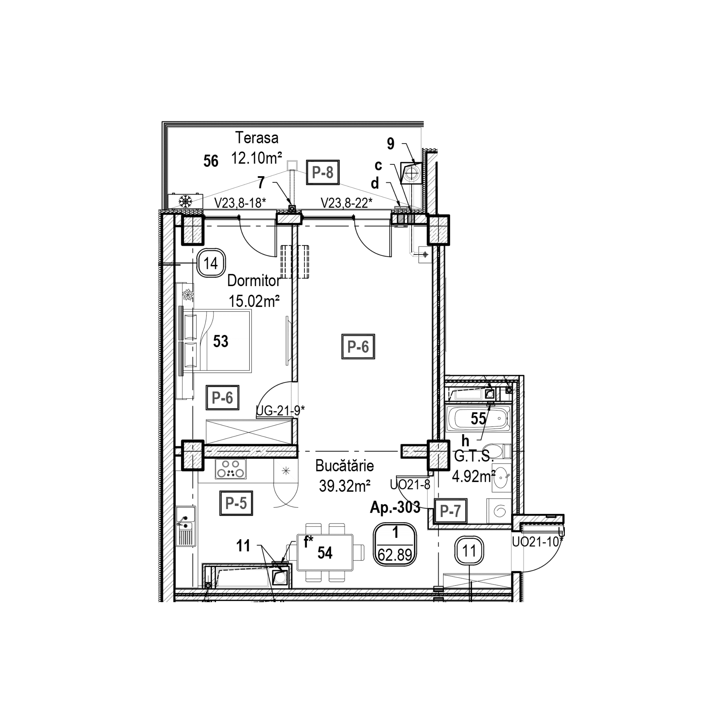 Apartament cu 1 cameră