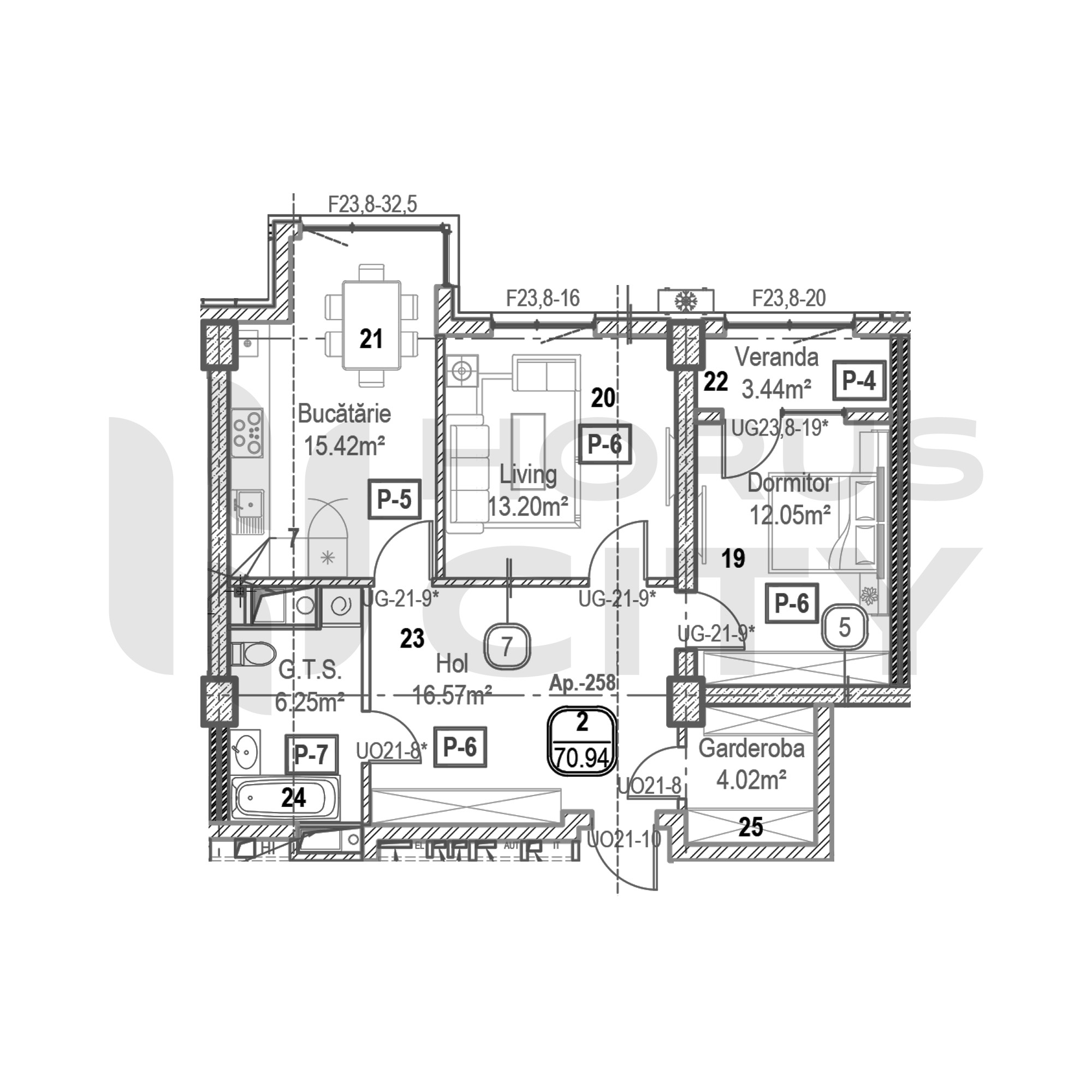 Apartament cu 2 camere