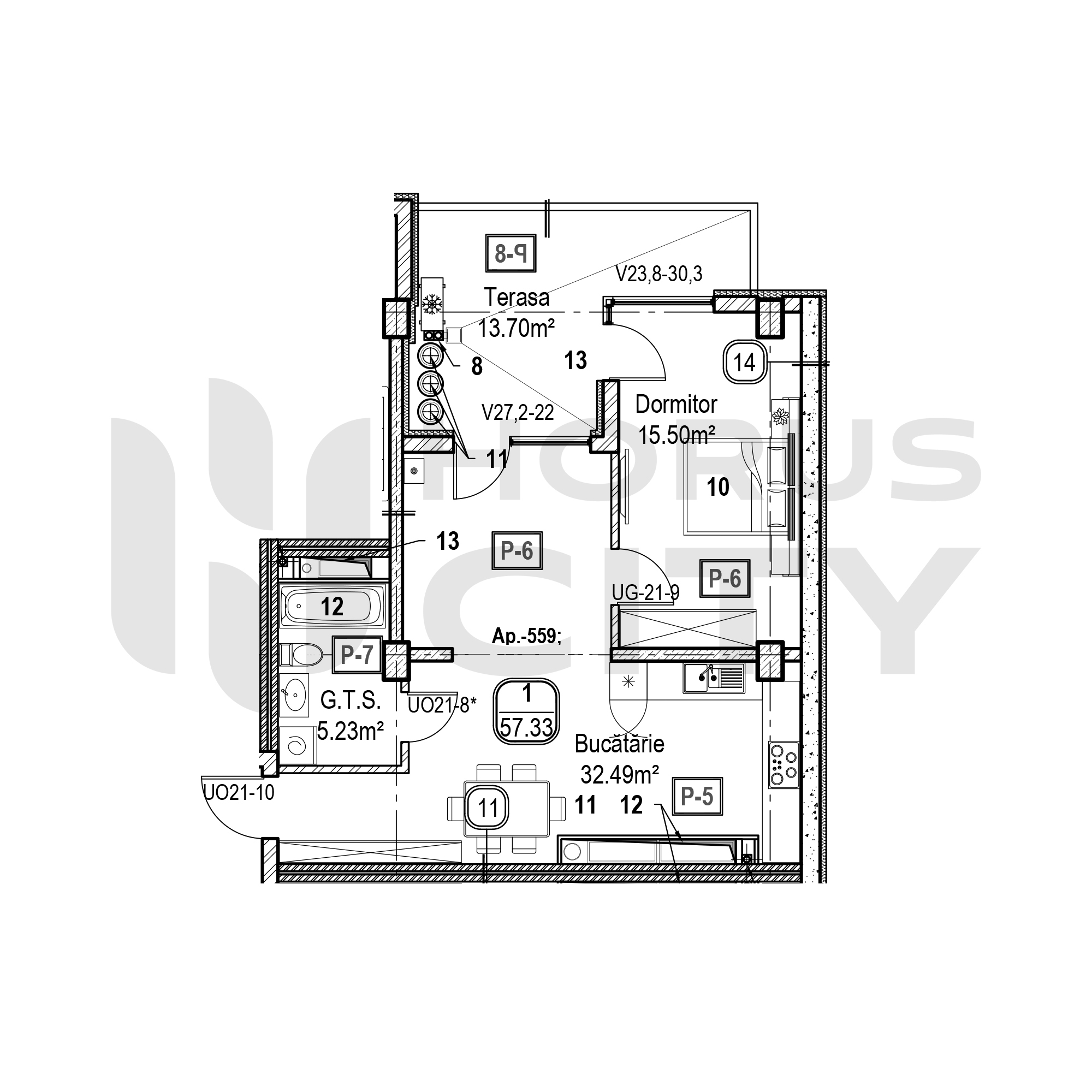 Apartament cu 1 cameră