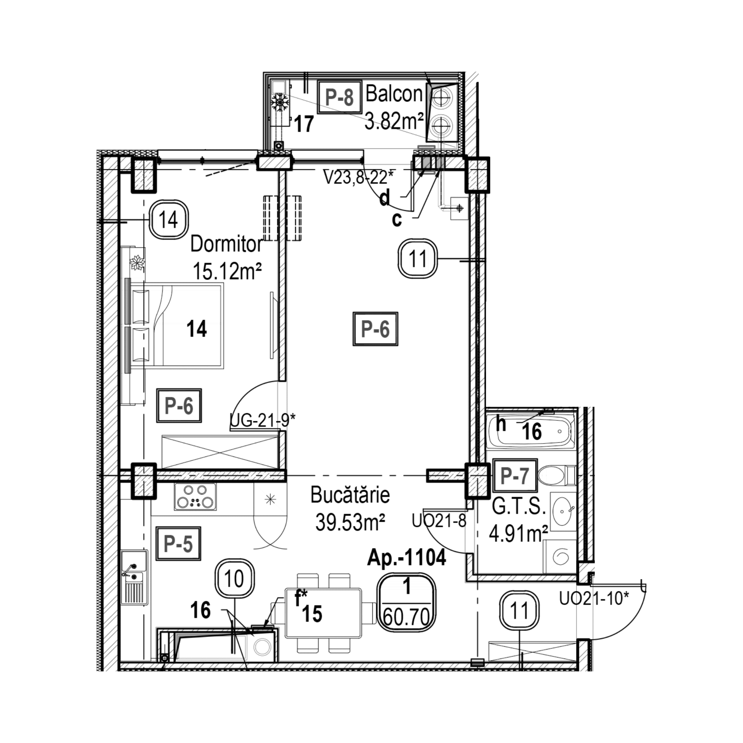 Apartament cu 1 cameră