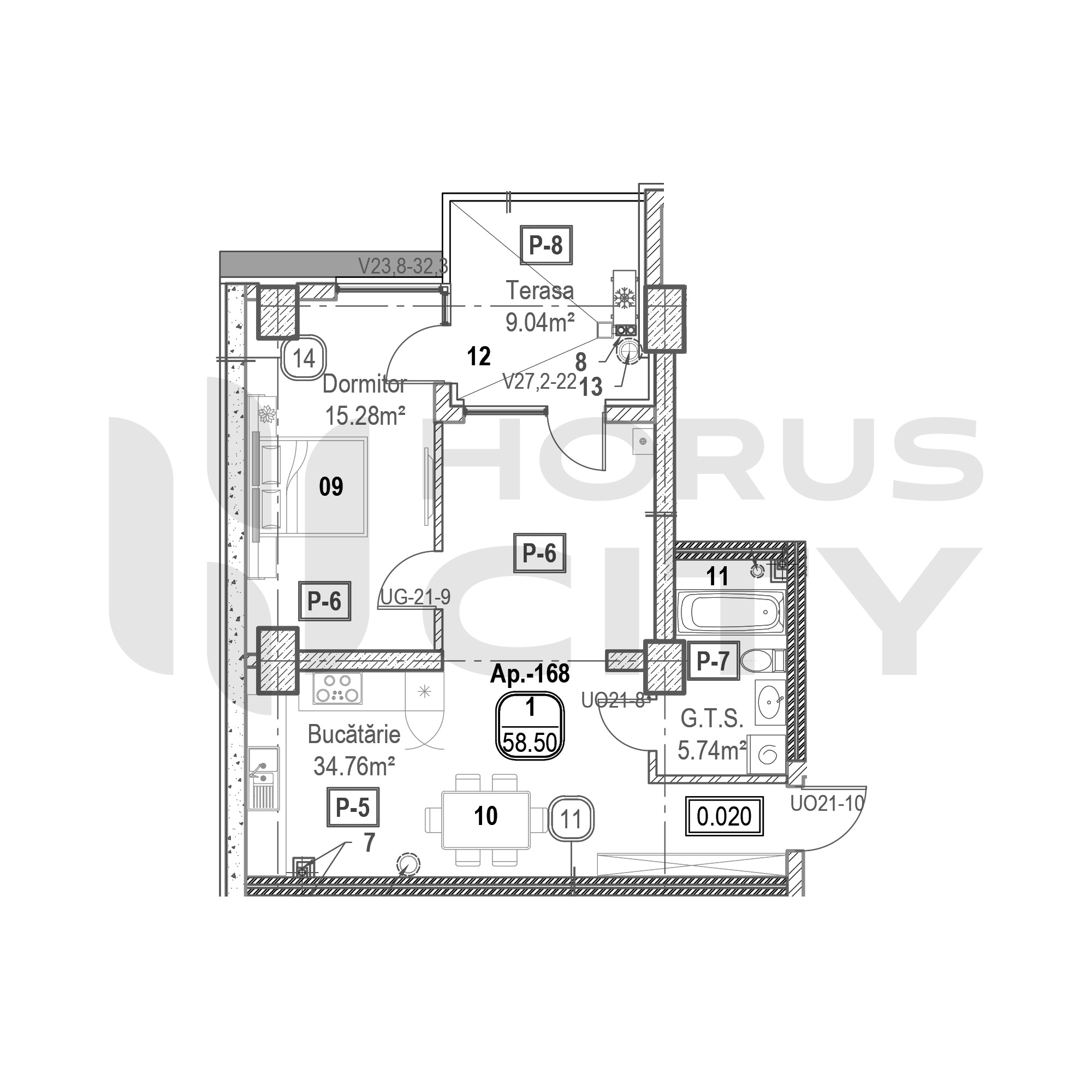 Apartament cu 1 cameră