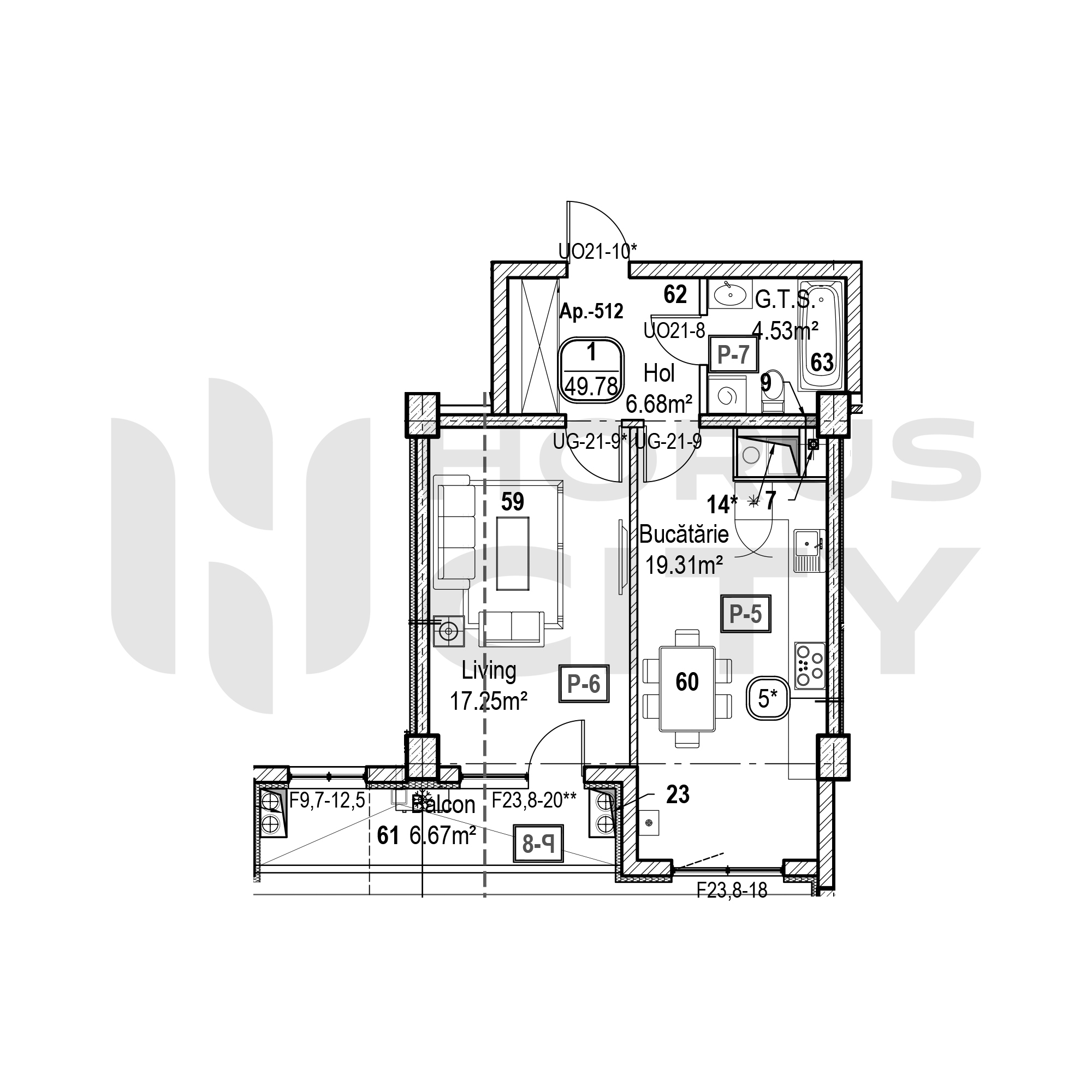 Apartament cu 1 cameră