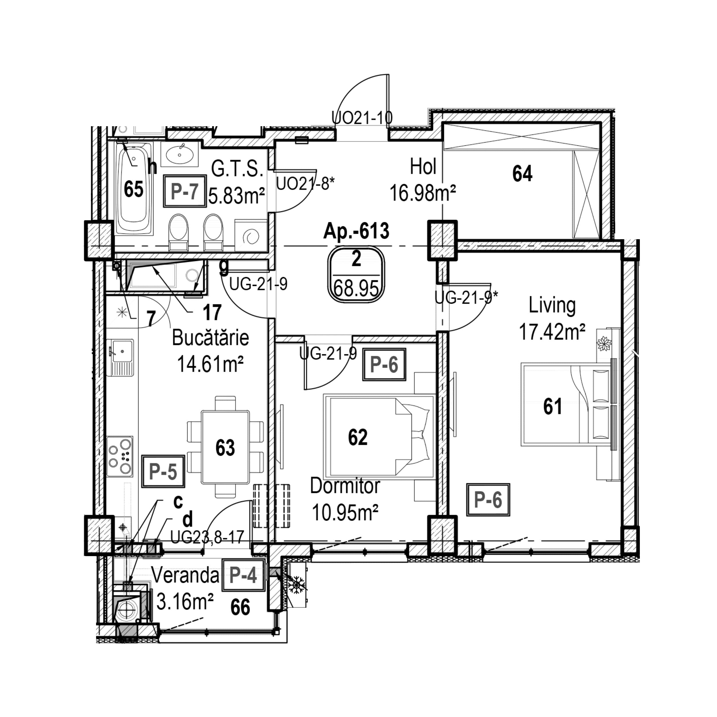 Apartament cu 1 cameră