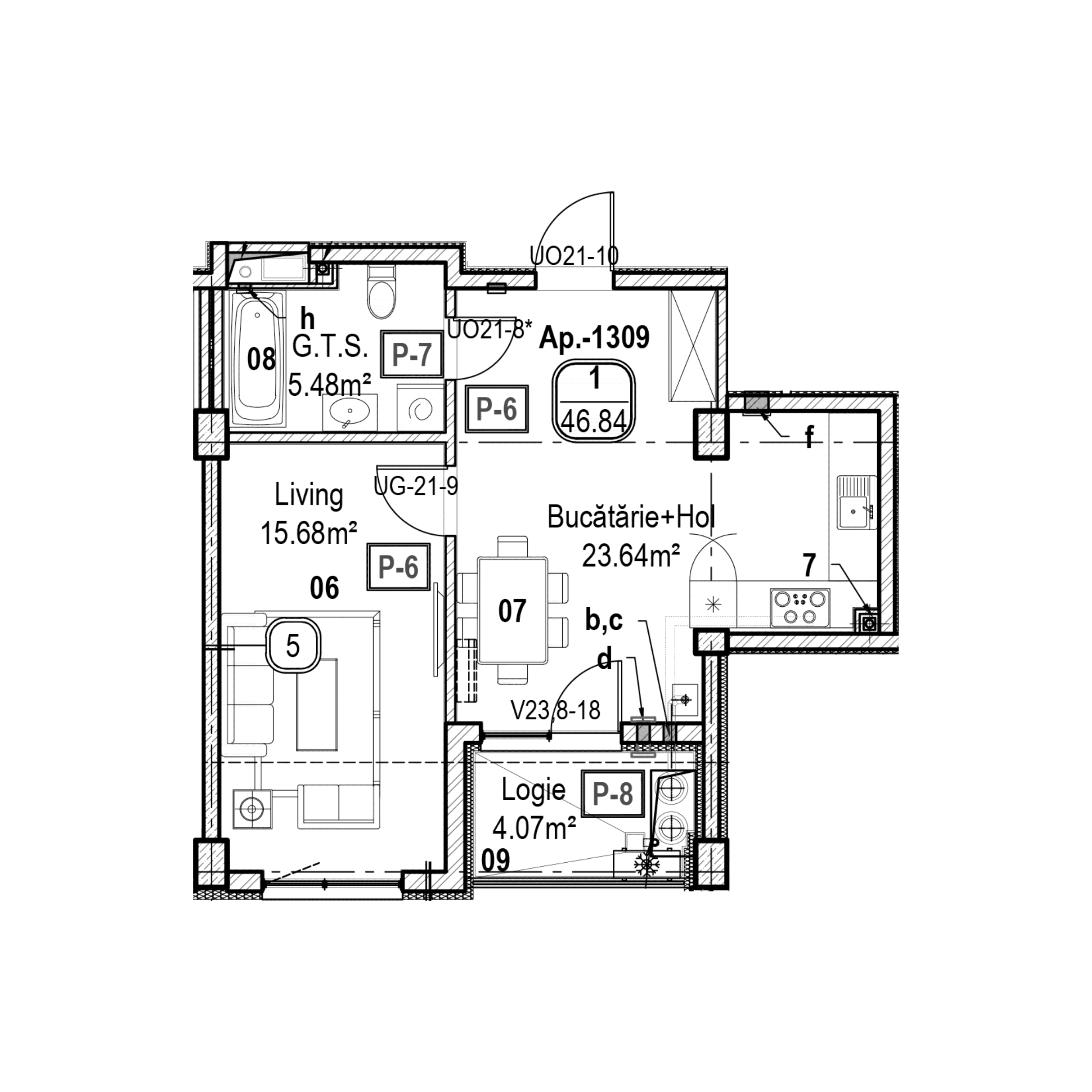 Apartament cu 1 cameră