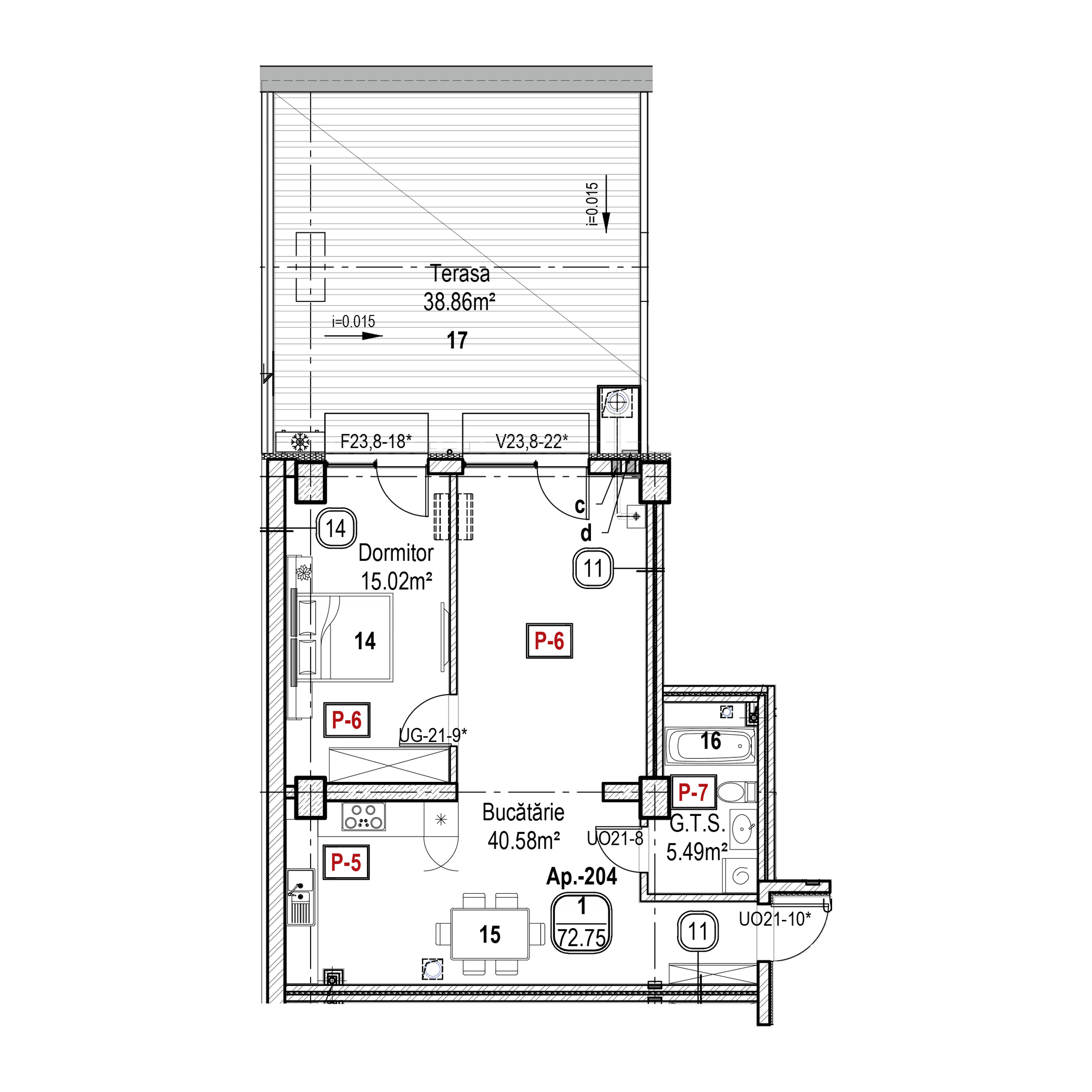 Apartament cu 1 cameră