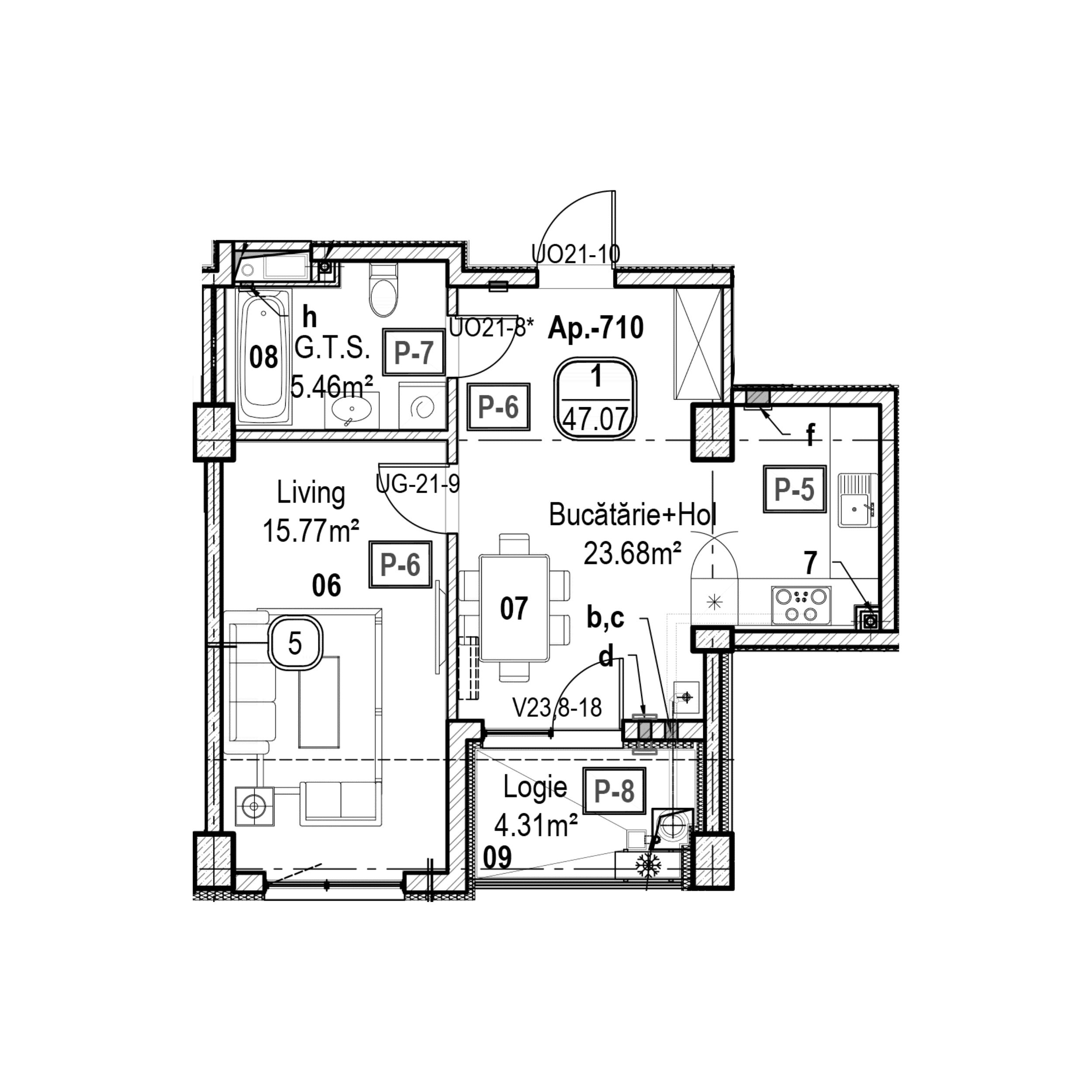 Apartament cu 1 cameră