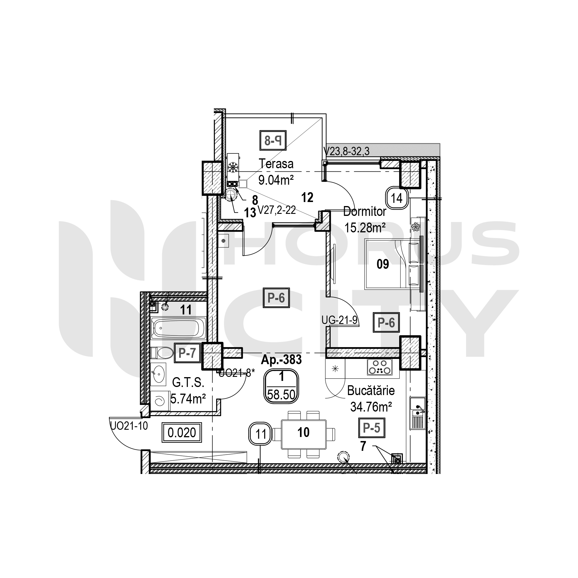 Apartament cu 1 cameră