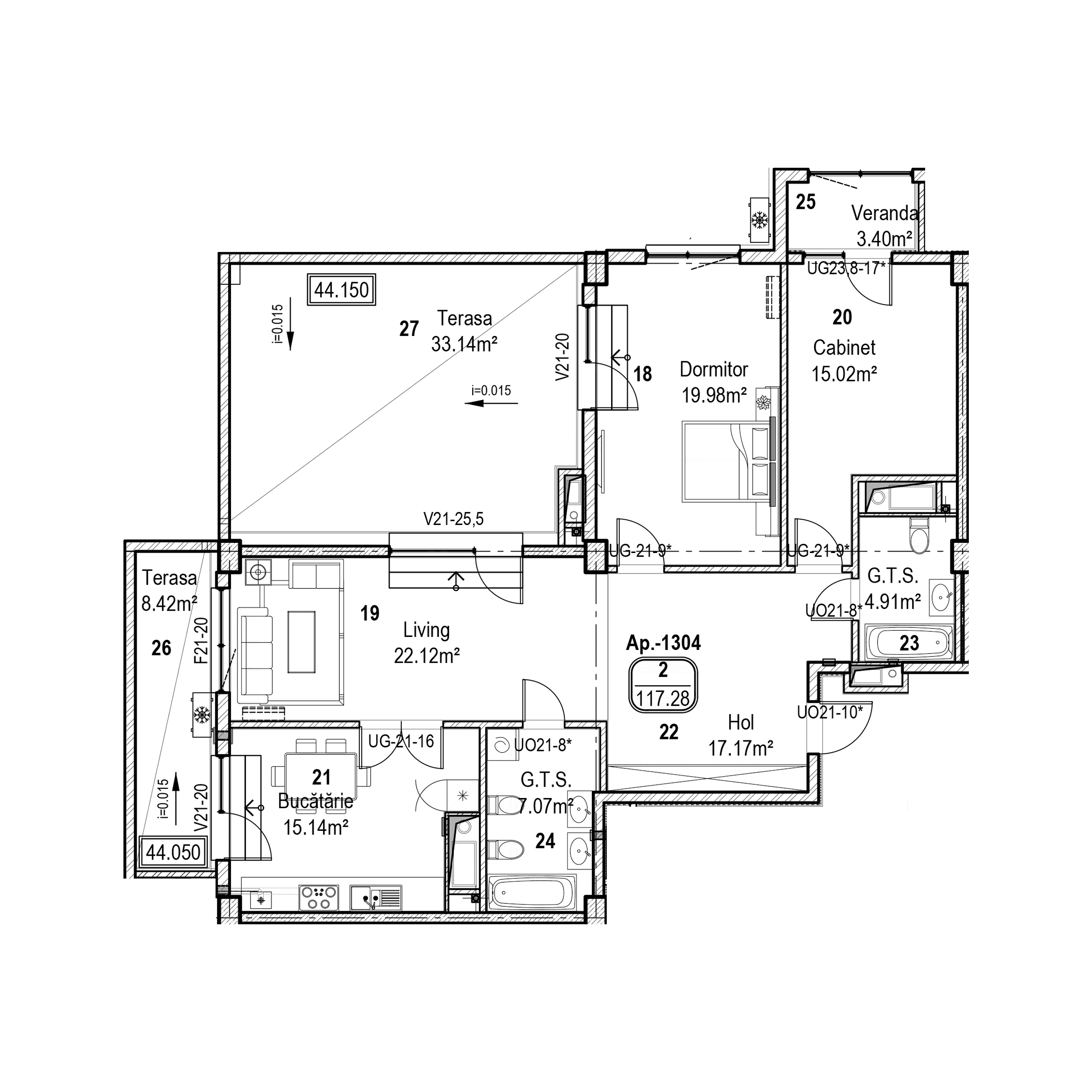 Blocul 1-16 / Etajul 13