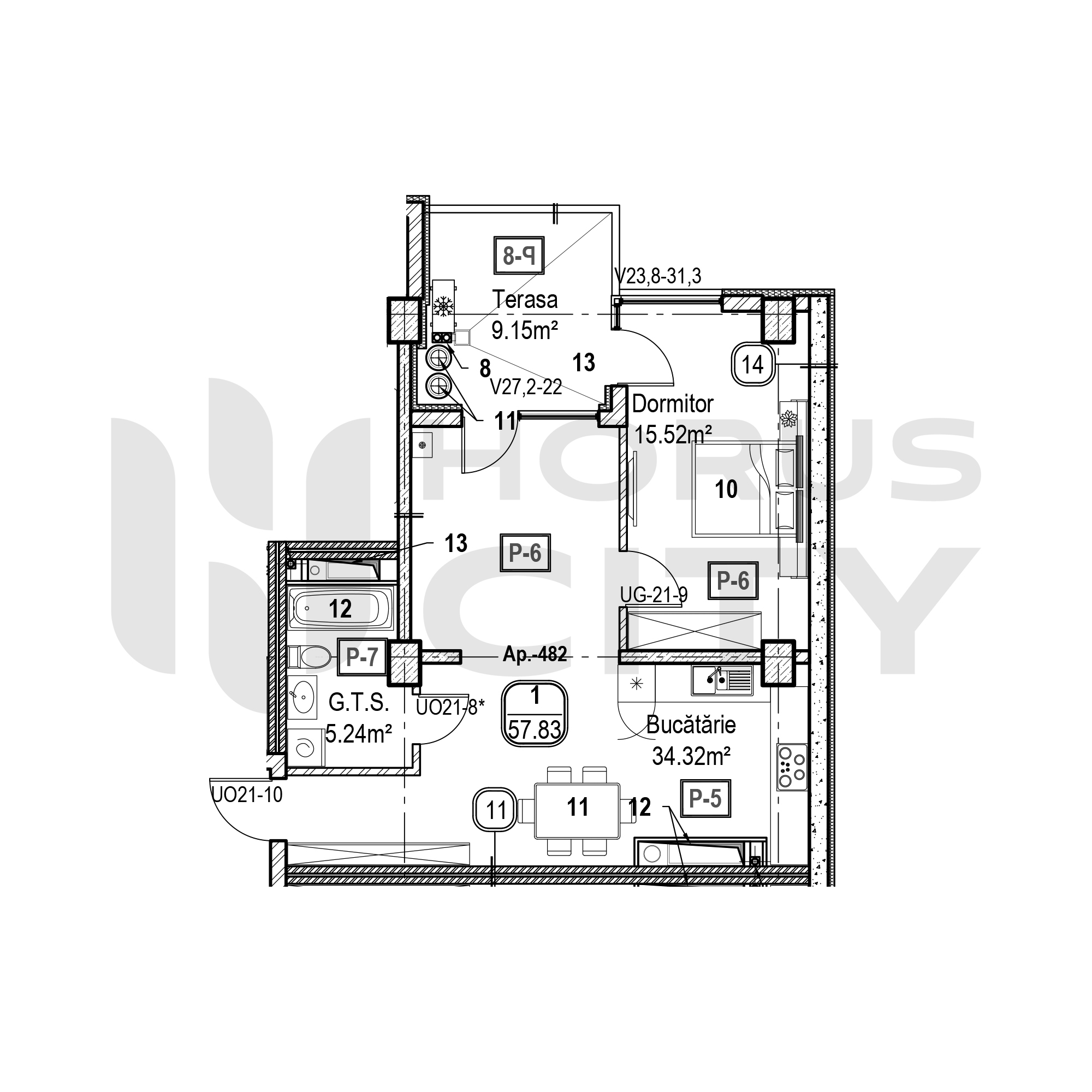 Apartament cu 1 cameră