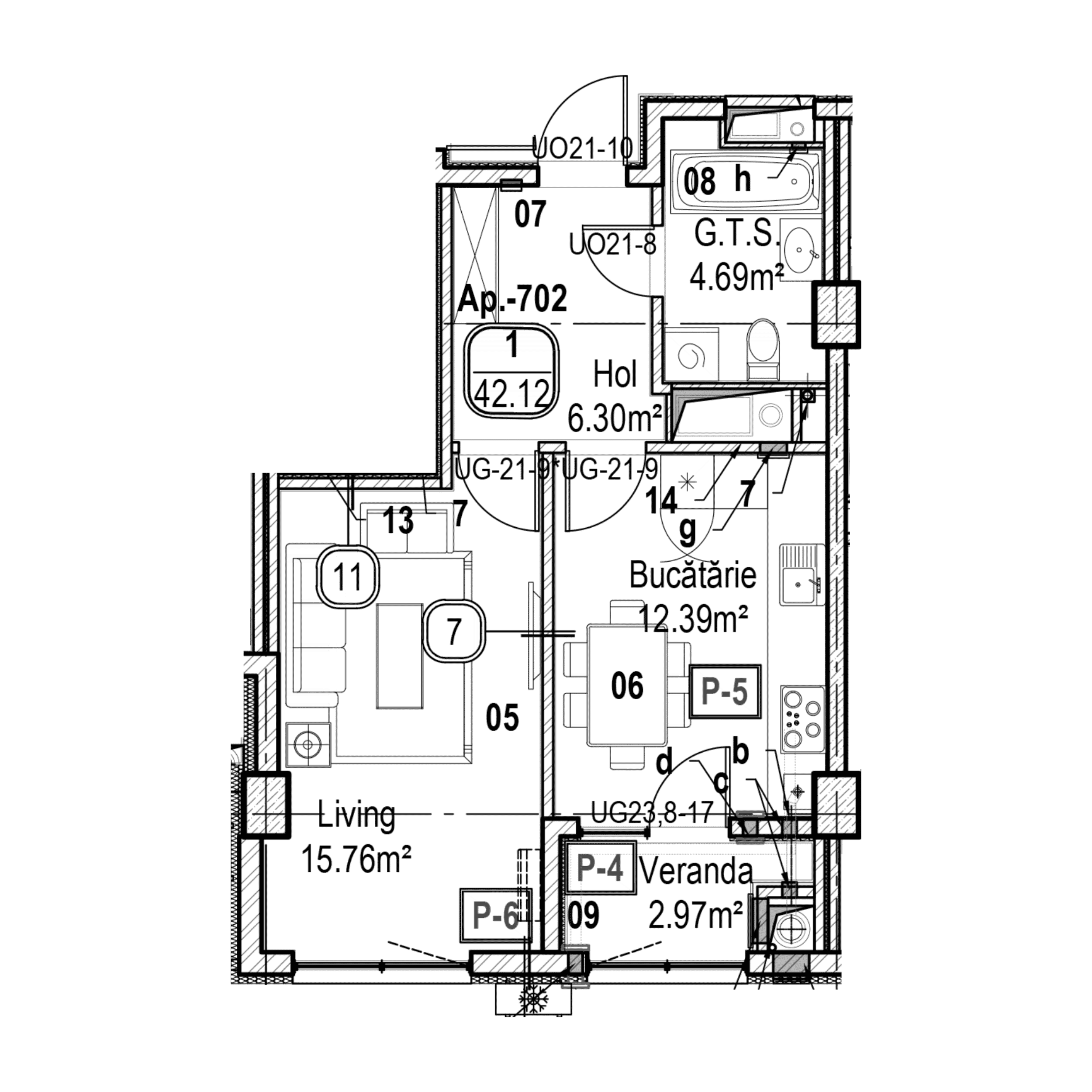 Apartament cu 1 cameră
