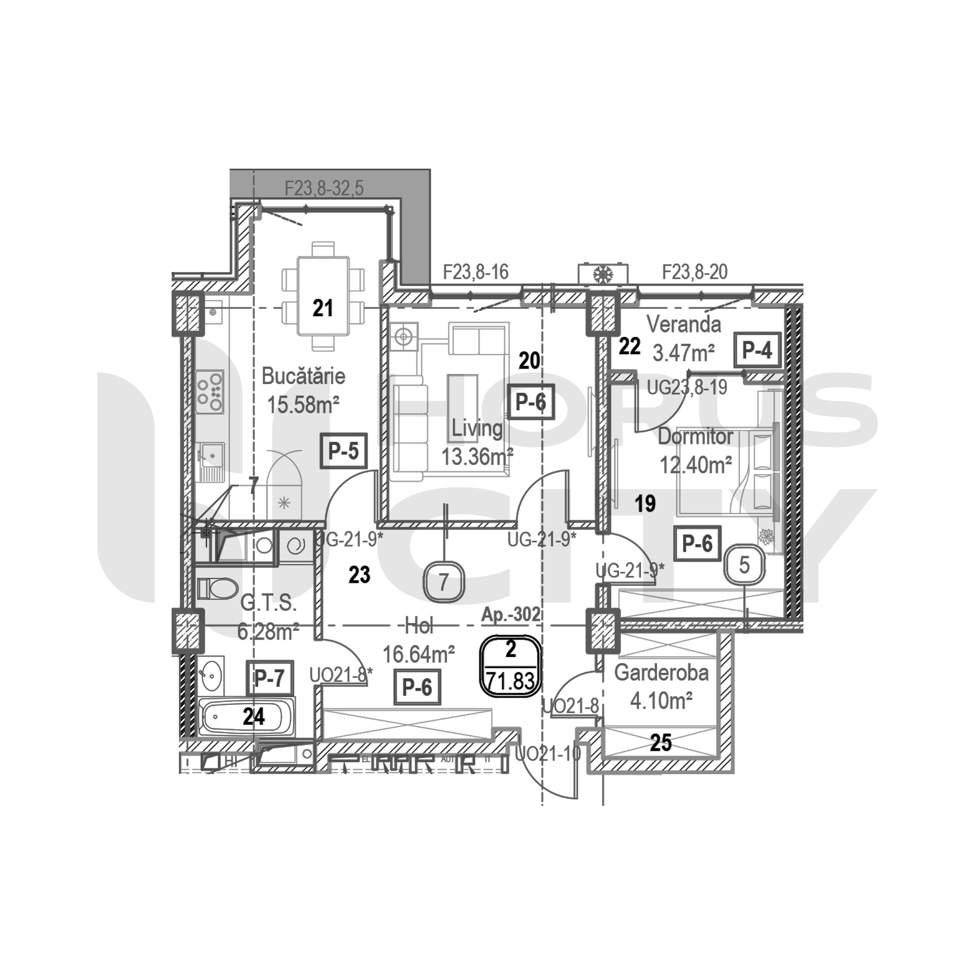 Apartament cu 2 camere