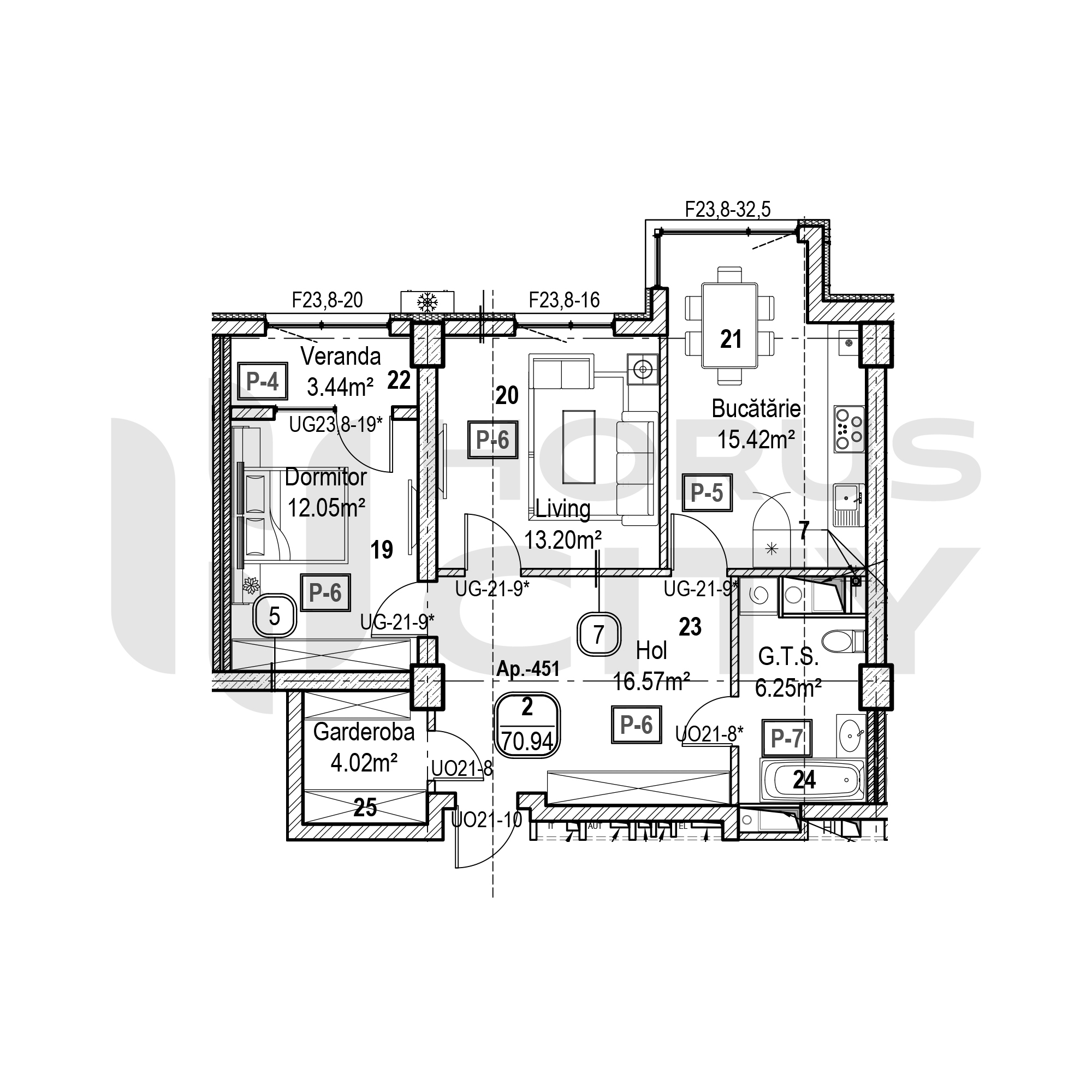 Apartament cu 2 camere
