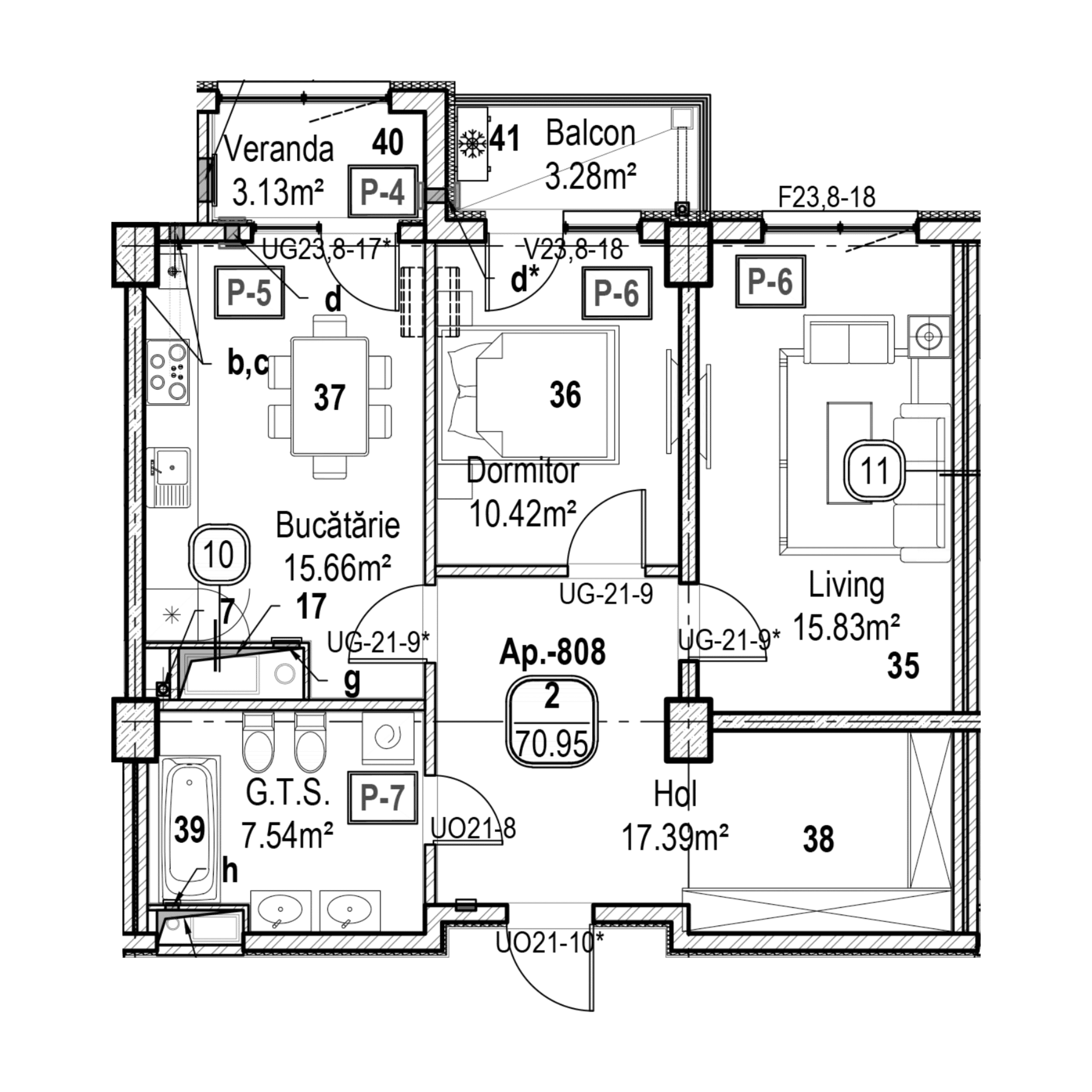 Apartament cu 2 camere