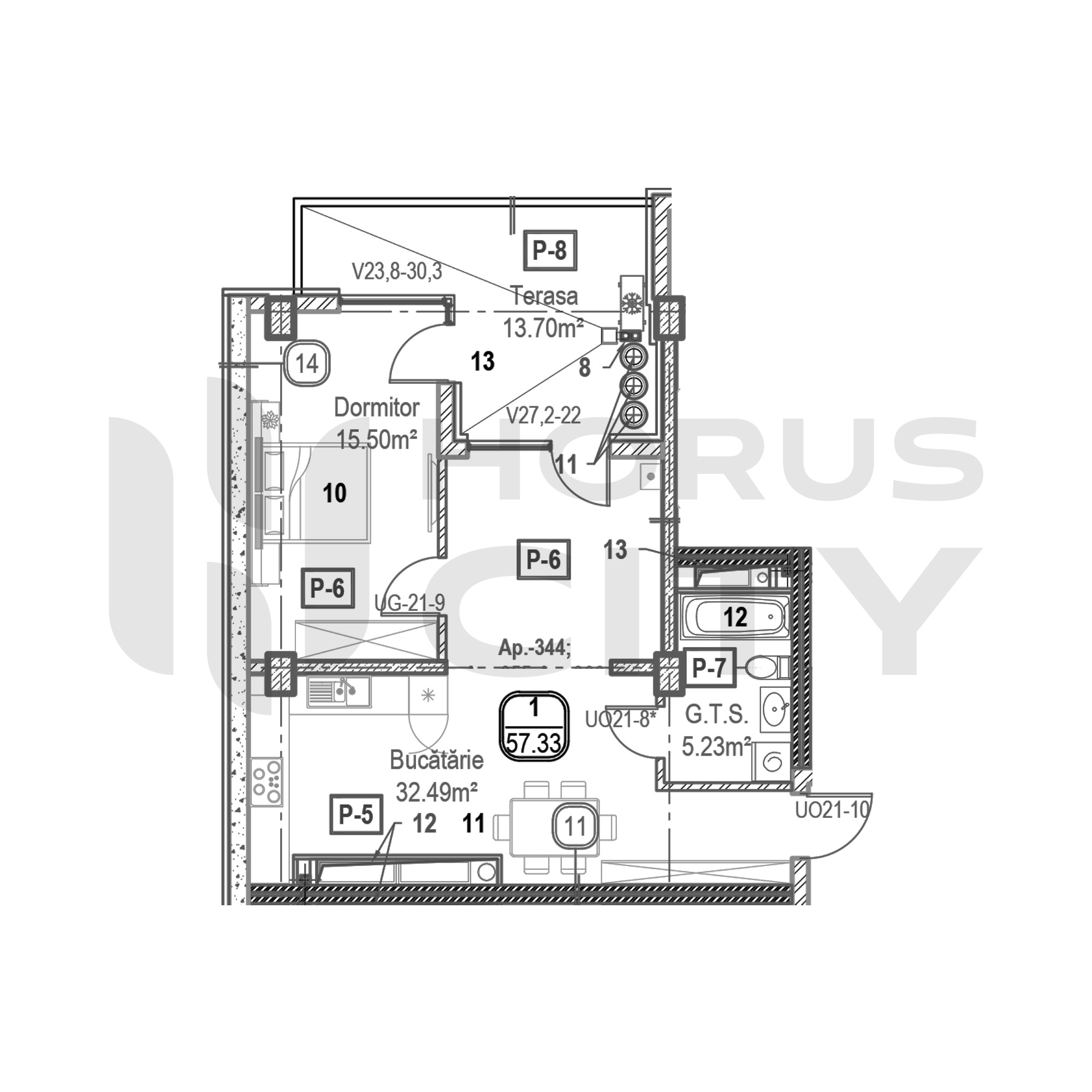 Apartament cu 1 cameră