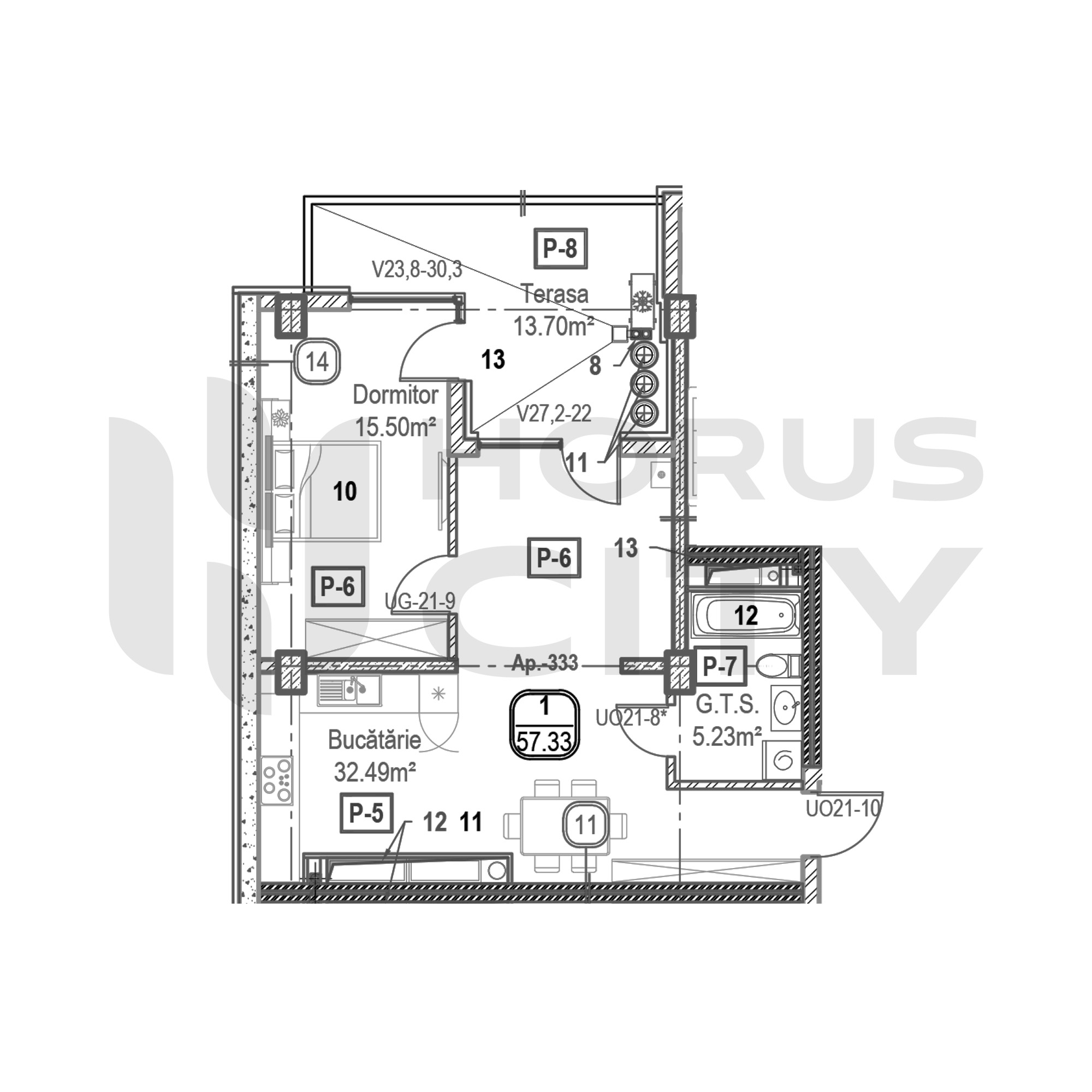Apartament cu 1 cameră