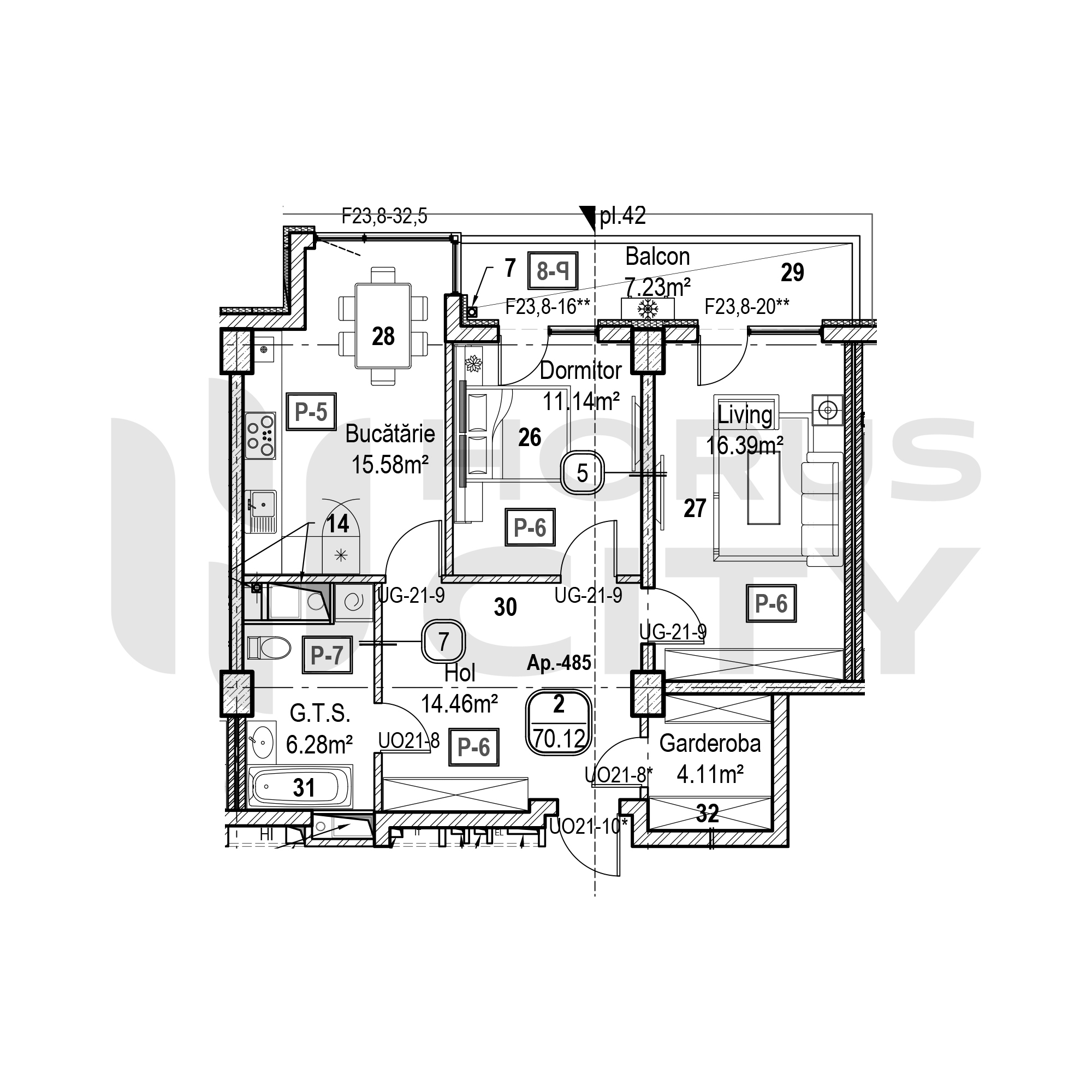 Apartament cu 2 camere