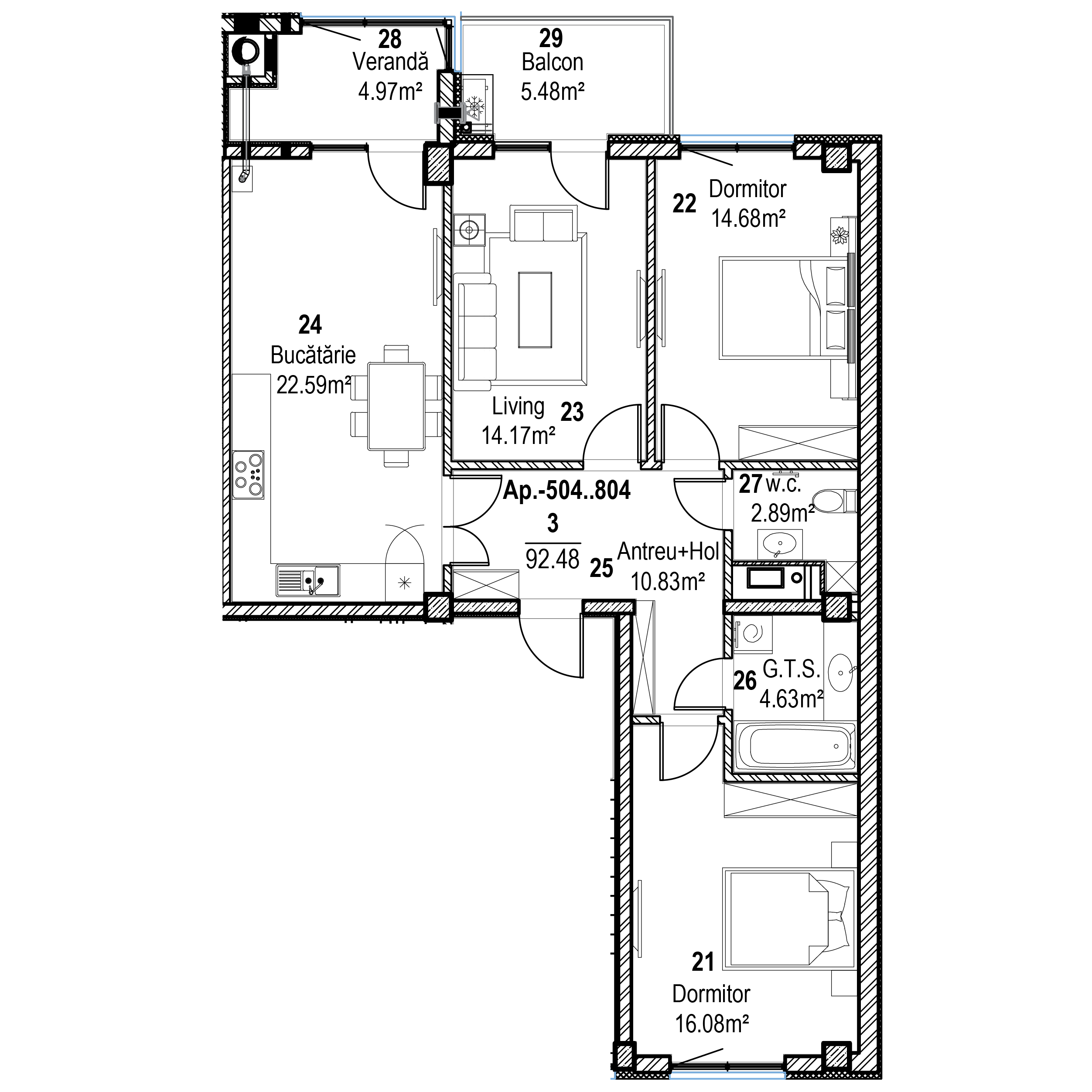 Blocul 1-14 / Etajul 5