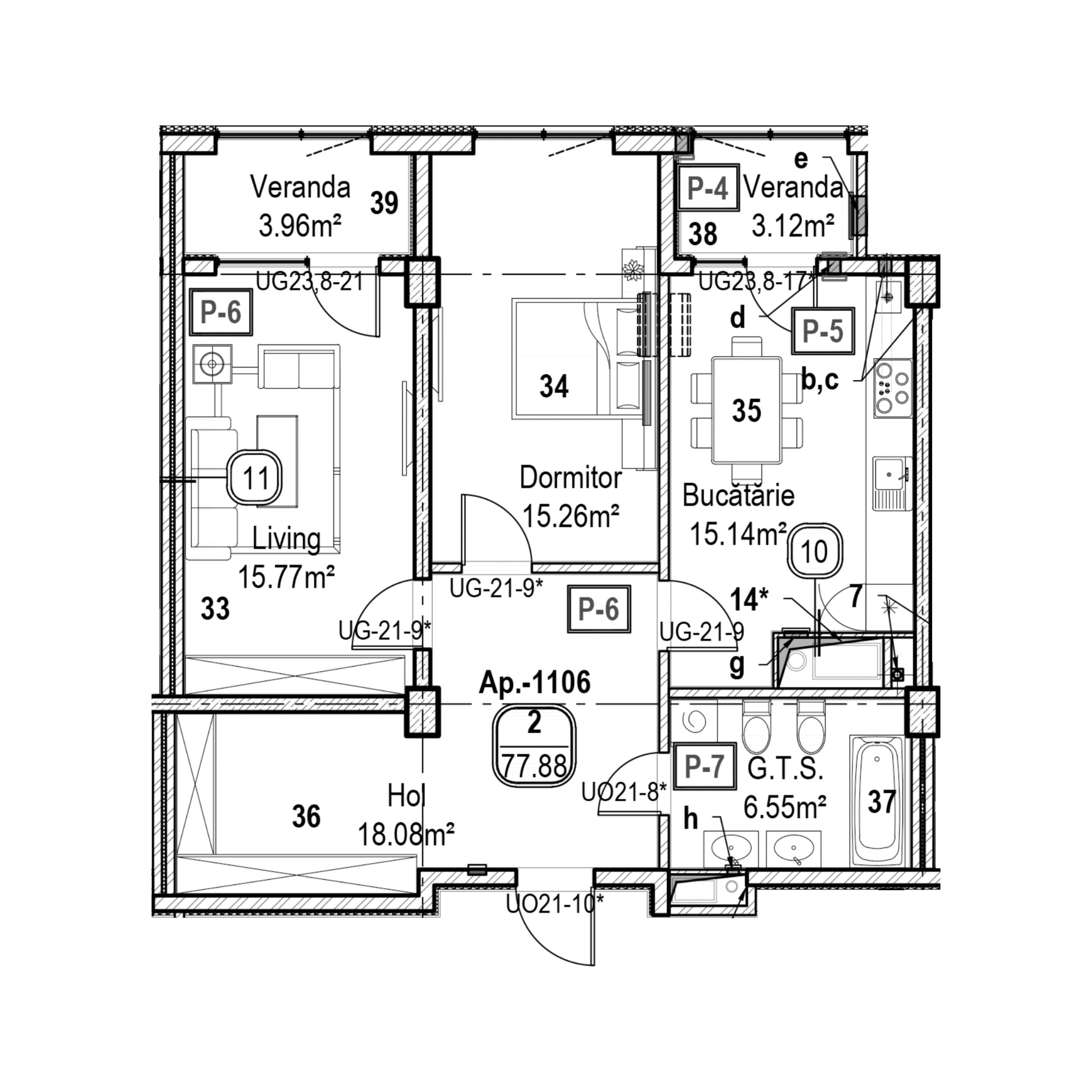 Apartament cu 2 camere
