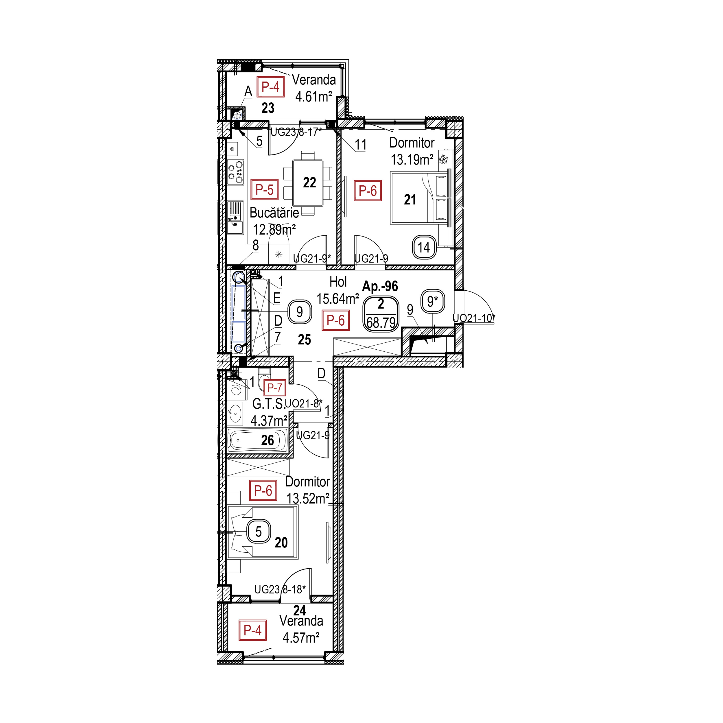 Apartament cu 2 camere