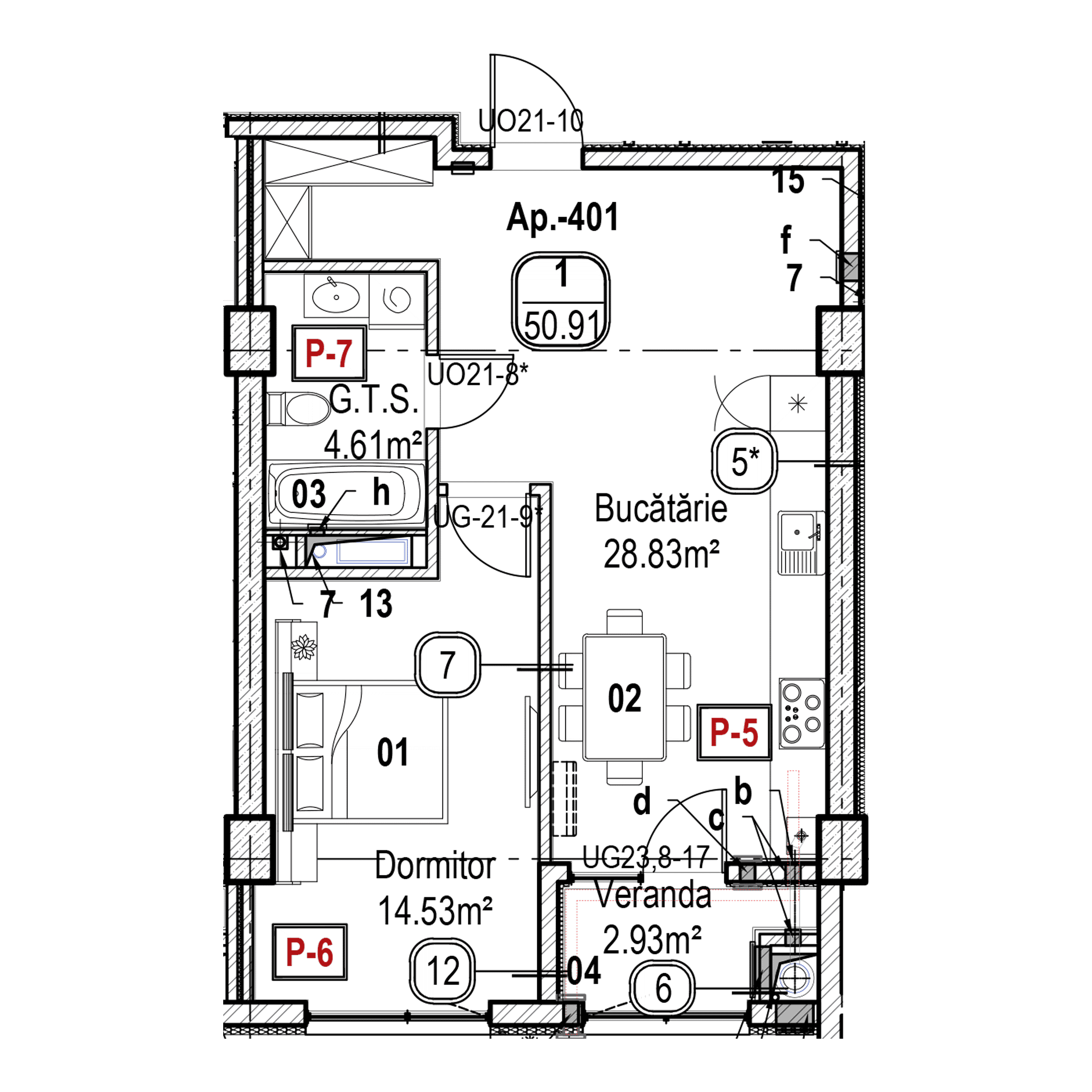 Apartament cu 1 cameră
