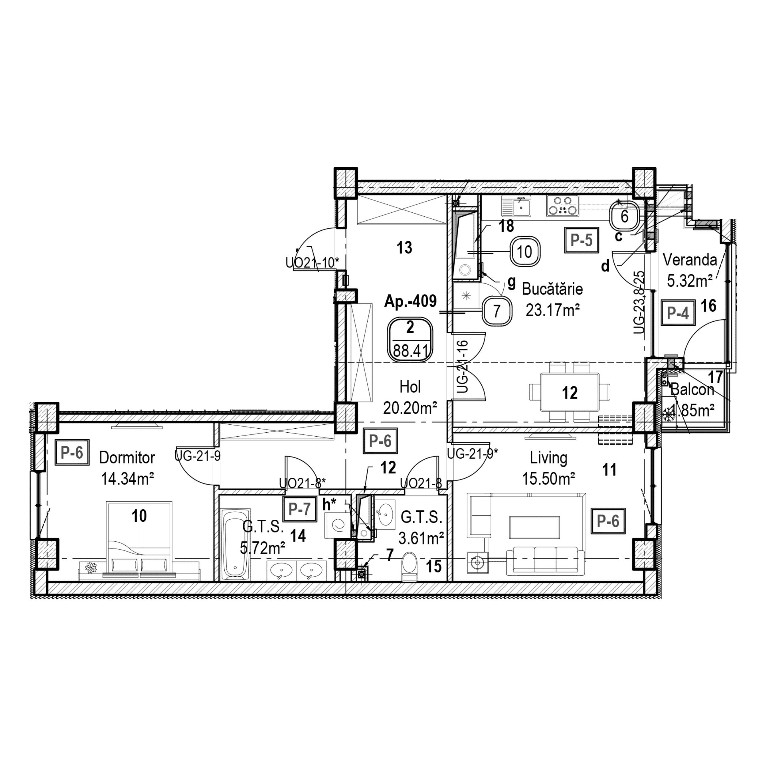 Apartament cu 2 camere