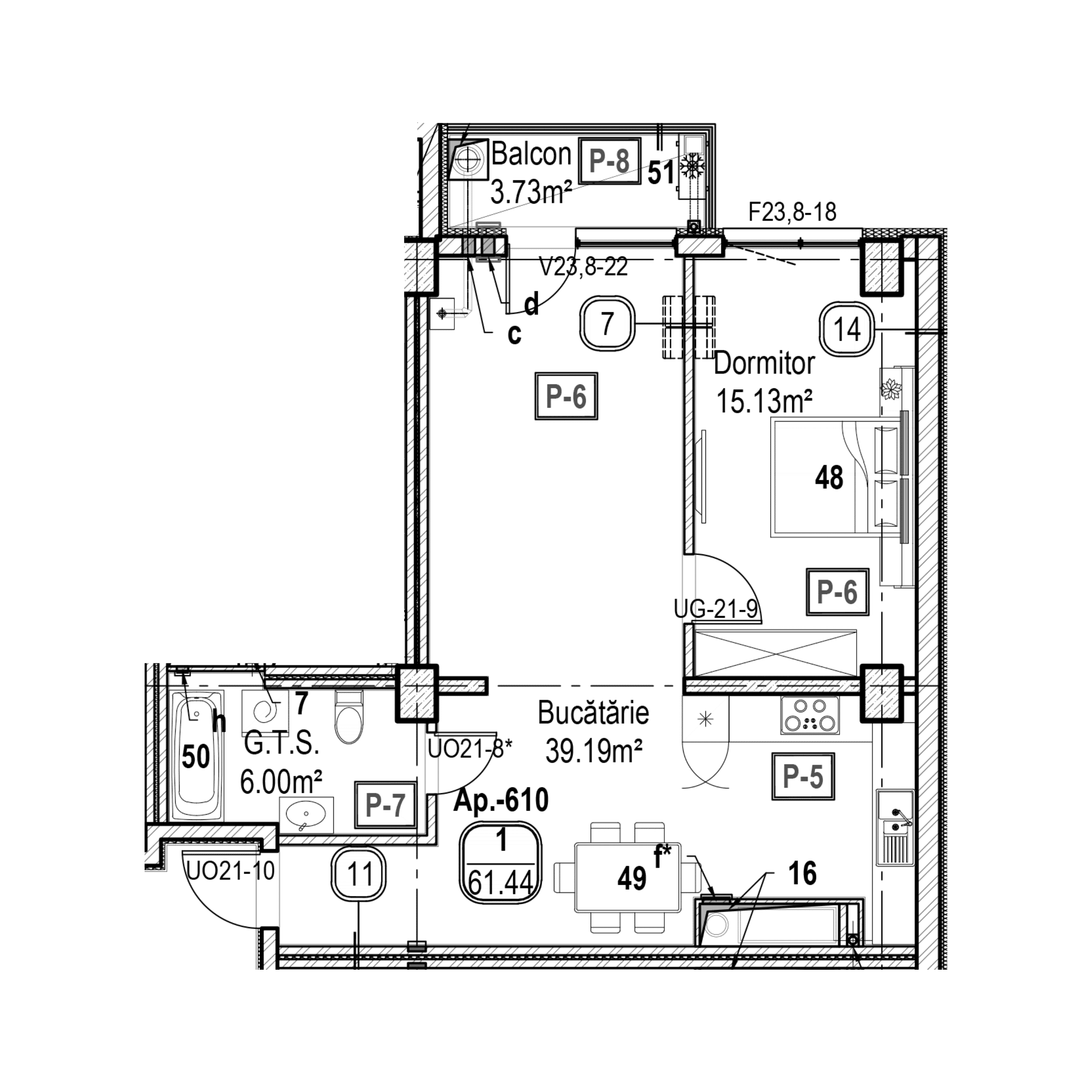 Apartament cu 1 cameră