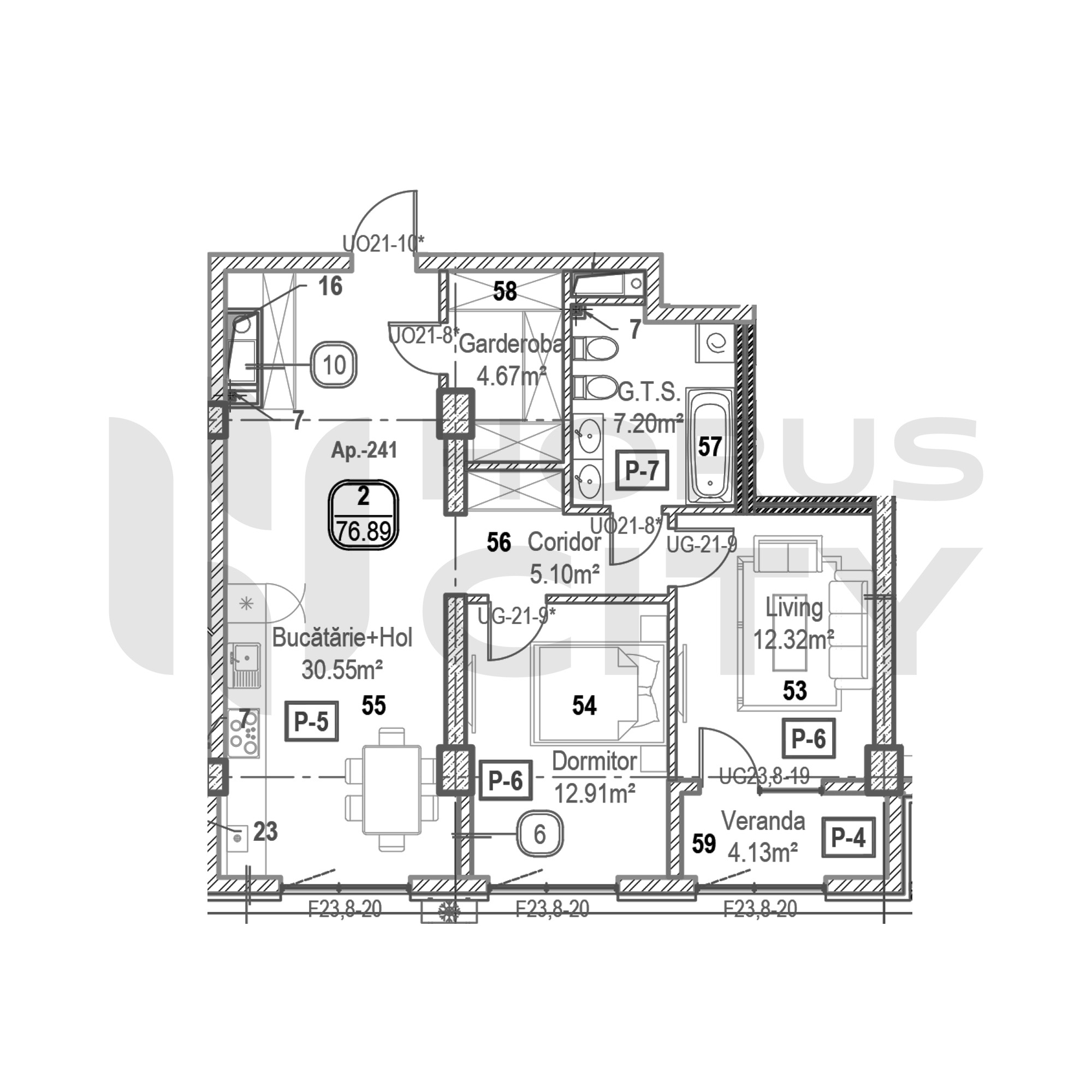 Apartament cu 2 camere