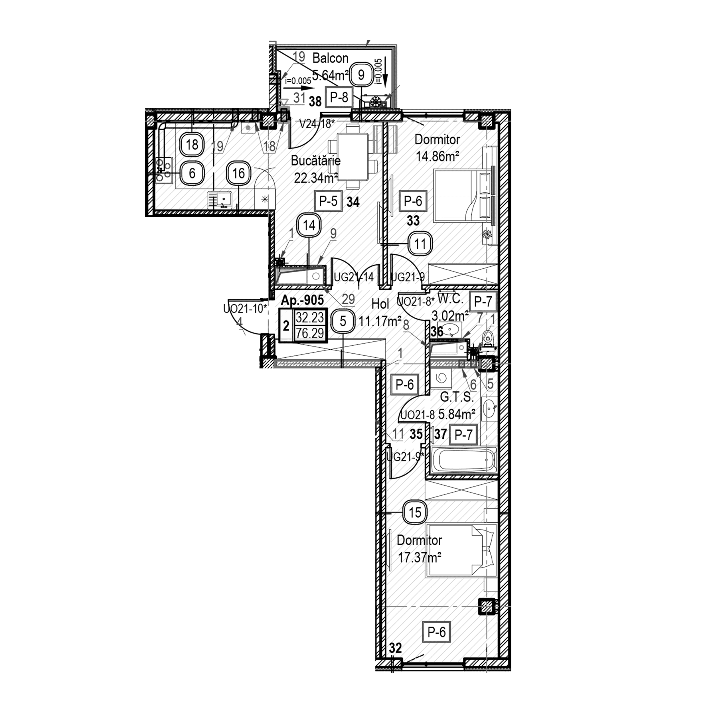 Apartament cu 2 camere